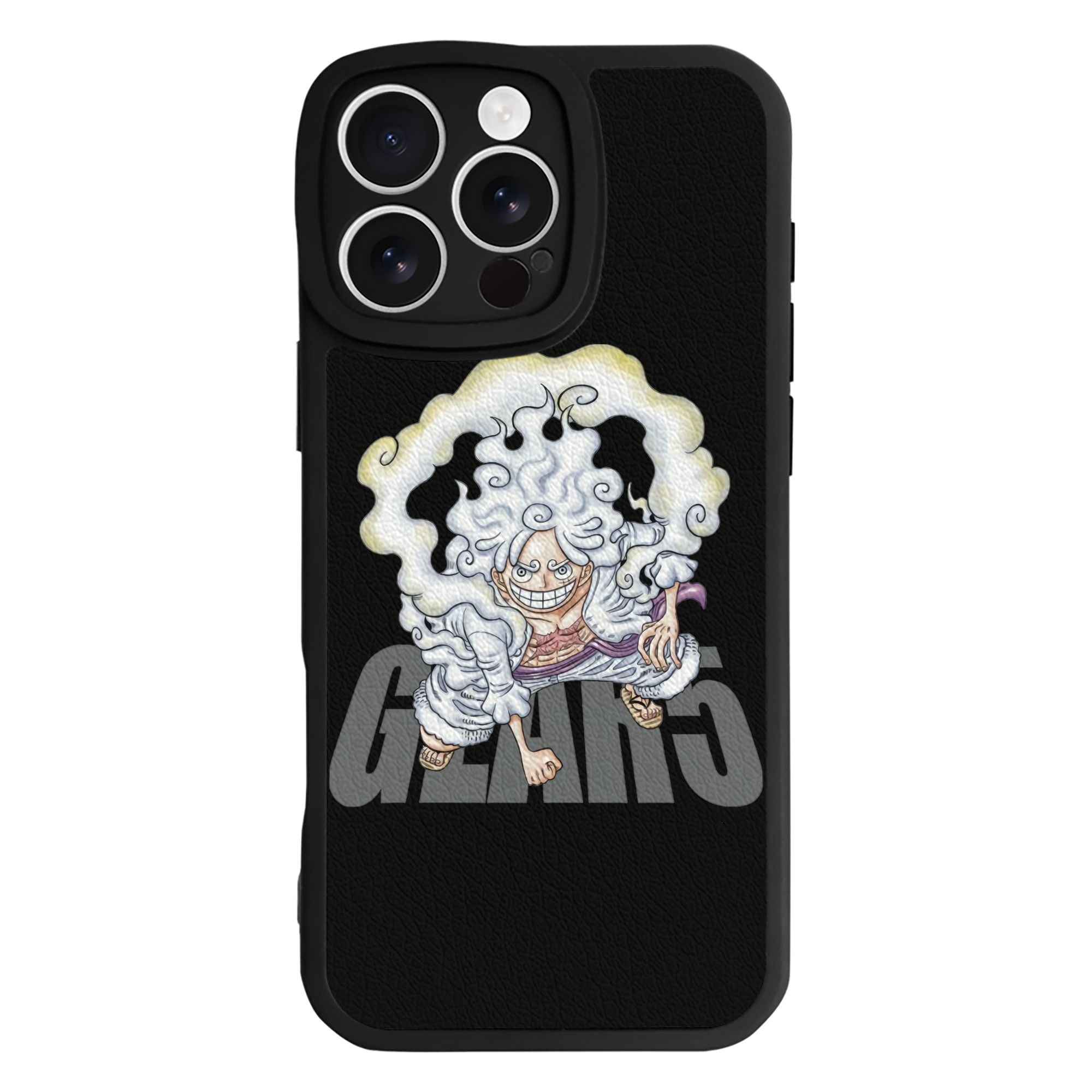 （画像用） ワンピース モンキー・D・ルフィ ONE PIECE Monkey D. Luffy 【iPhone 16シリーズ対応】シリコンスマホケース（レザー調） 材質：シリコン